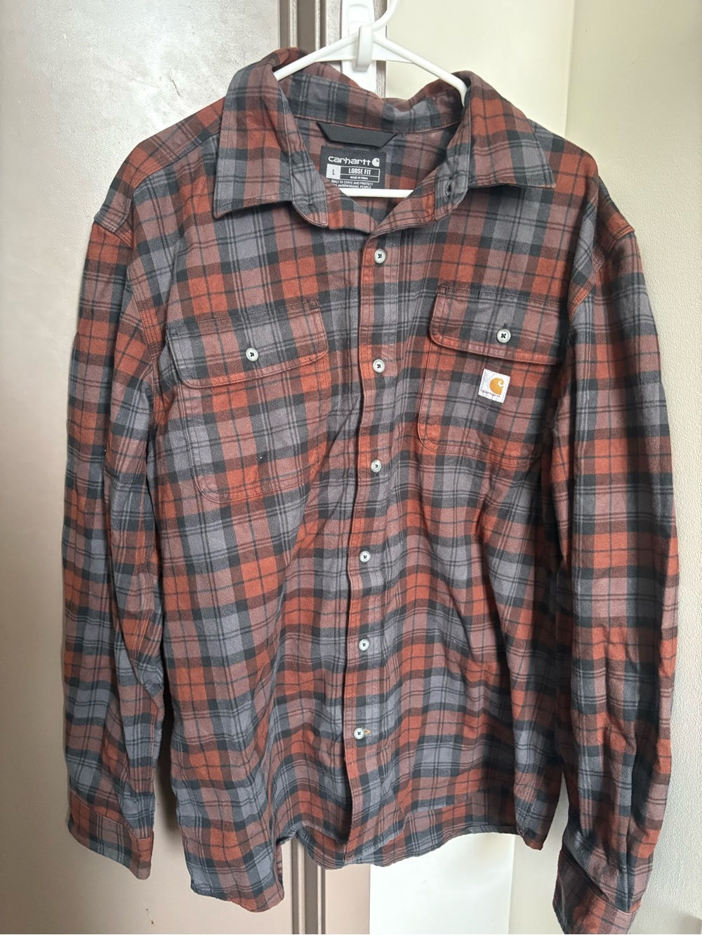Carhartt Lose Fit Flannel, Size L